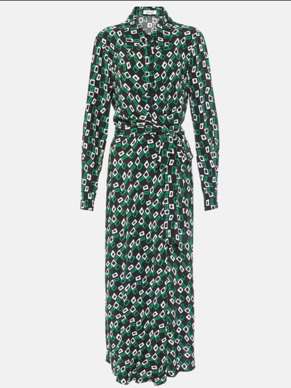 Diane von Furstenberg Tori printed crêpe wrap dress